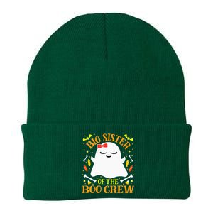 Big Sister Boo Crew Ghost Matching Family Halloween Knit Cap Winter Beanie