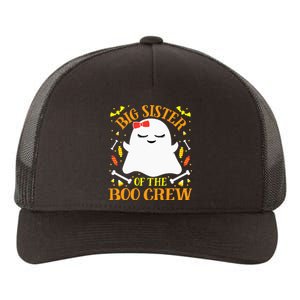 Big Sister Boo Crew Ghost Matching Family Halloween Yupoong Adult 5-Panel Trucker Hat