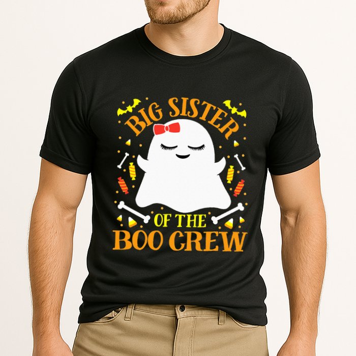 Big Sister Boo Crew Ghost Matching Family Halloween Cooling Performance Crew T-Shirt