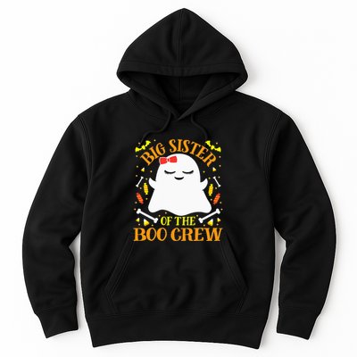 Big Sister Boo Crew Ghost Matching Family Halloween Hoodie