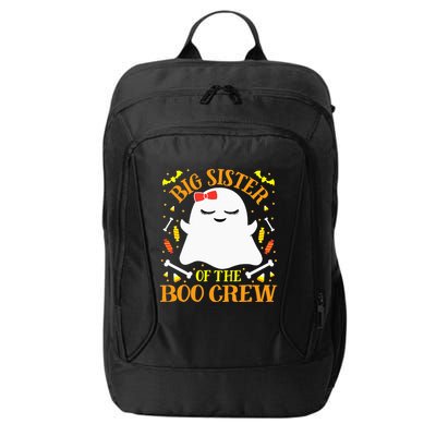 Big Sister Boo Crew Ghost Matching Family Halloween City Backpack