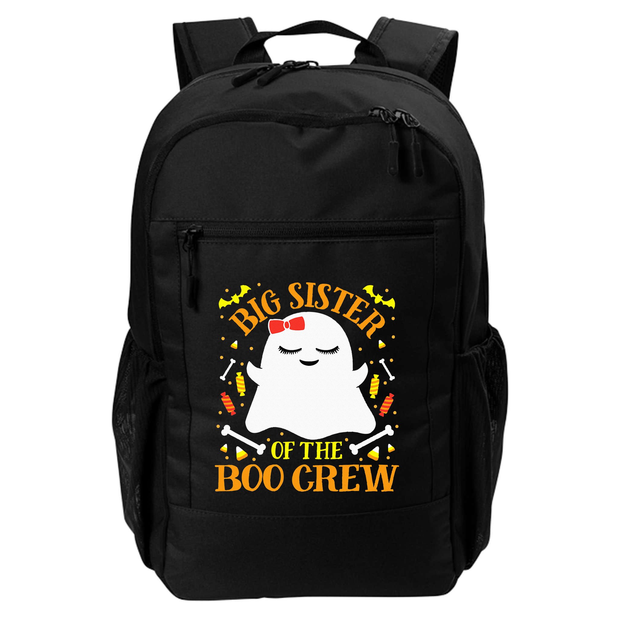 Big Sister Boo Crew Ghost Matching Family Halloween Backpack