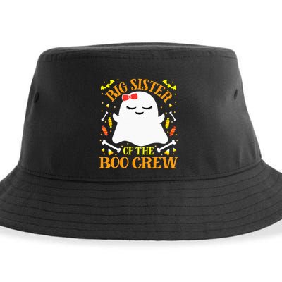 Big Sister Boo Crew Ghost Matching Family Halloween Sustainable Bucket Hat