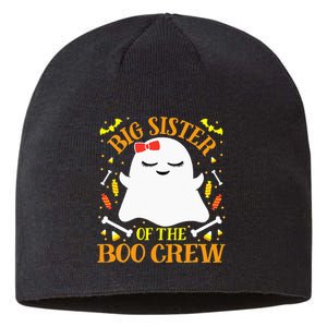 Big Sister Boo Crew Ghost Matching Family Halloween Sustainable Beanie