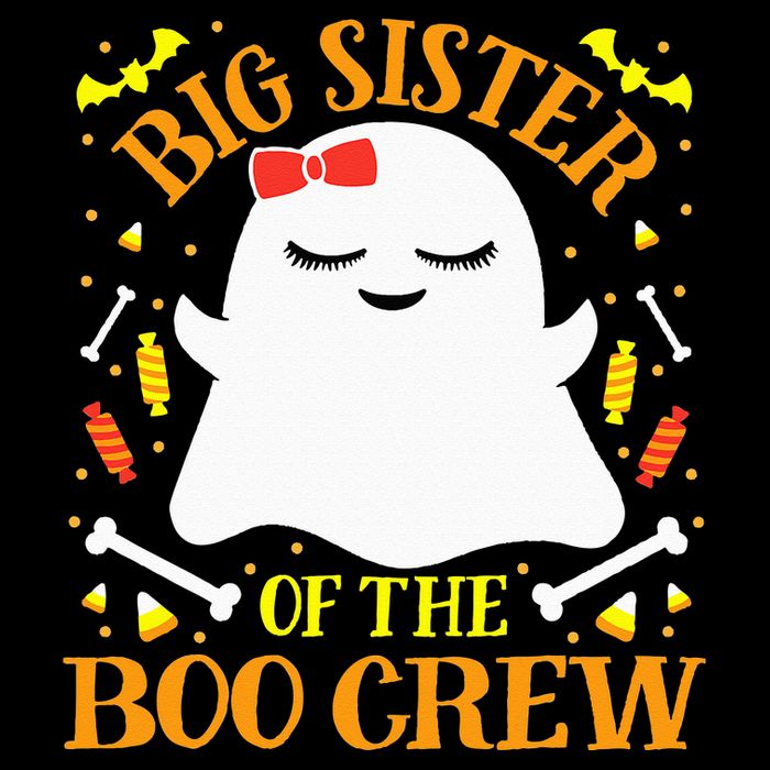 Big Sister Boo Crew Ghost Matching Family Halloween 16 in Basic Backpack
