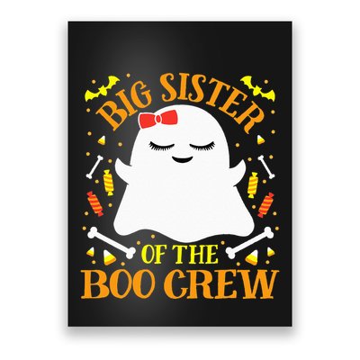 Big Sister Boo Crew Ghost Matching Family Halloween Poster
