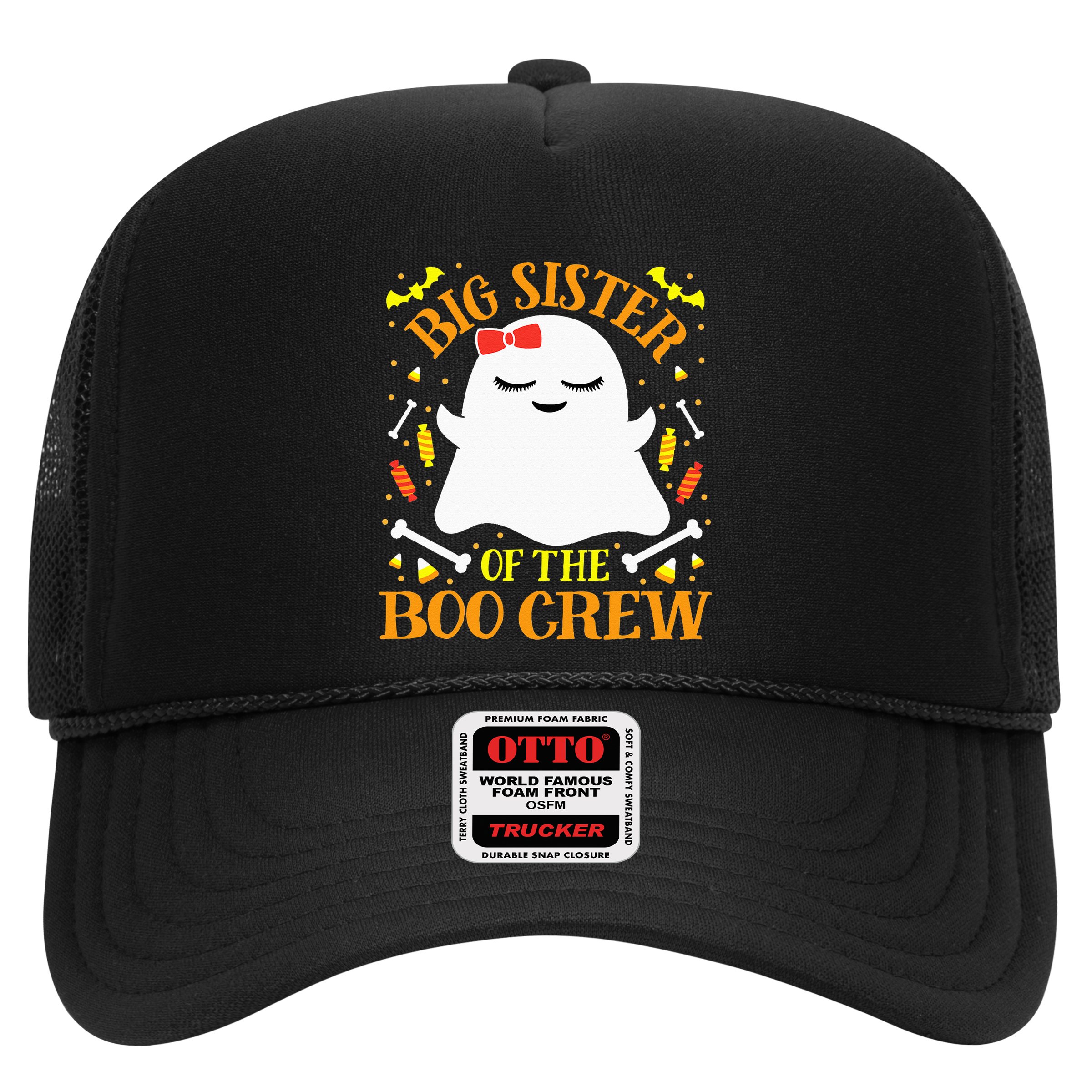 Big Sister Boo Crew Ghost Matching Family Halloween Hat