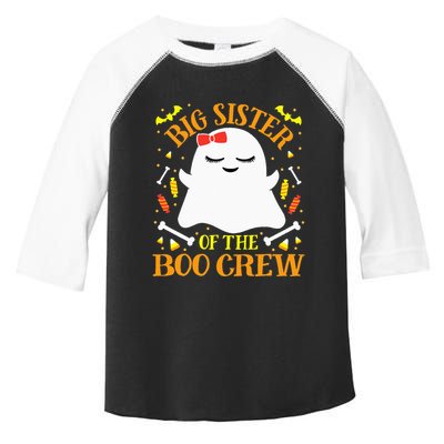 Big Sister Boo Crew Ghost Matching Family Halloween Toddler Fine Jersey T-Shirt