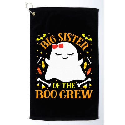 Big Sister Boo Crew Ghost Matching Family Halloween Golf Towel