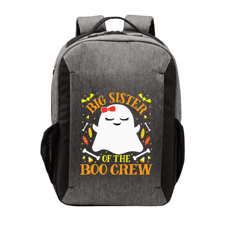 Big Sister Boo Crew Ghost Matching Family Halloween Vector Backpack