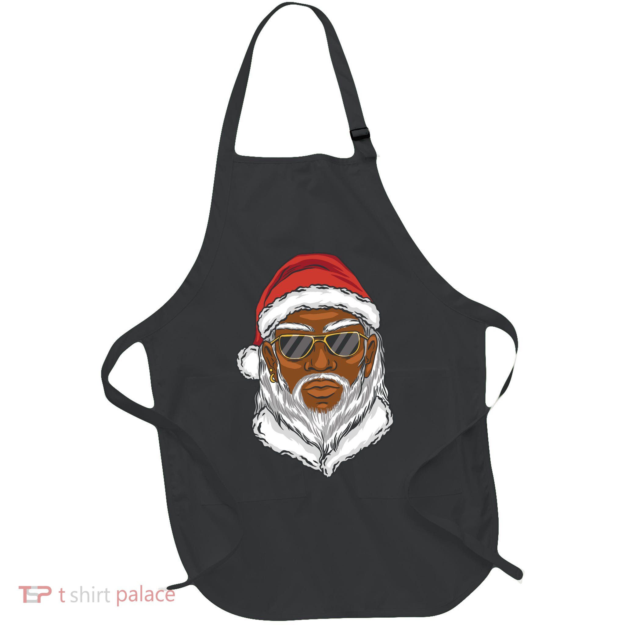 Black Santa Apron