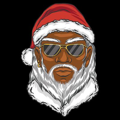 Black Santa T-Shirt