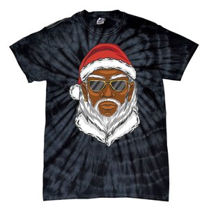 Black Santa Tie-Dye T-Shirt