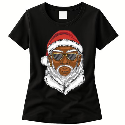 Black Santa Womens T-Shirt