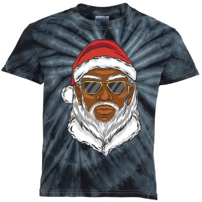 Black Santa Kids Tie-Dye T-Shirt