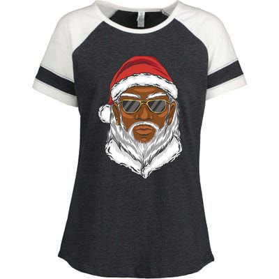 Black Santa Enza Ladies Jersey Colorblock Tee