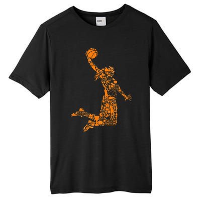 Basketball Silhouette Bball Player Coach Sports Baller Tall Fusion ChromaSoft Performance T-Shirt