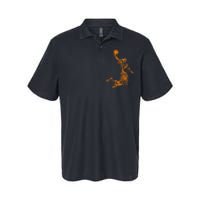 Basketball Silhouette Bball Player Coach Sports Baller Softstyle Adult Sport Polo