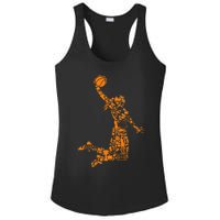 Basketball Silhouette Bball Player Coach Sports Baller Ladies PosiCharge Competitor Racerback Tank