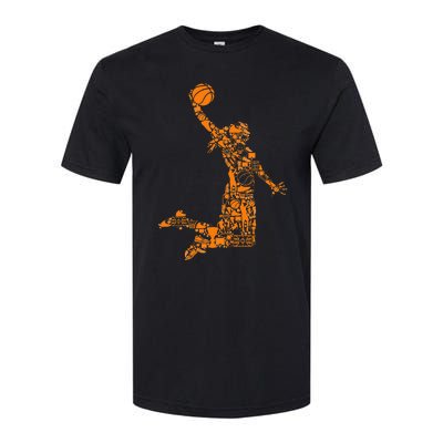 Basketball Silhouette Bball Player Coach Sports Baller Softstyle CVC T-Shirt