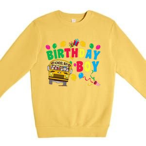 Birthday School Bus Birthday Gift Premium Crewneck Sweatshirt