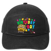 Birthday School Bus Birthday Gift 7-Panel Snapback Hat