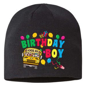 Birthday School Bus Birthday Gift Sustainable Beanie