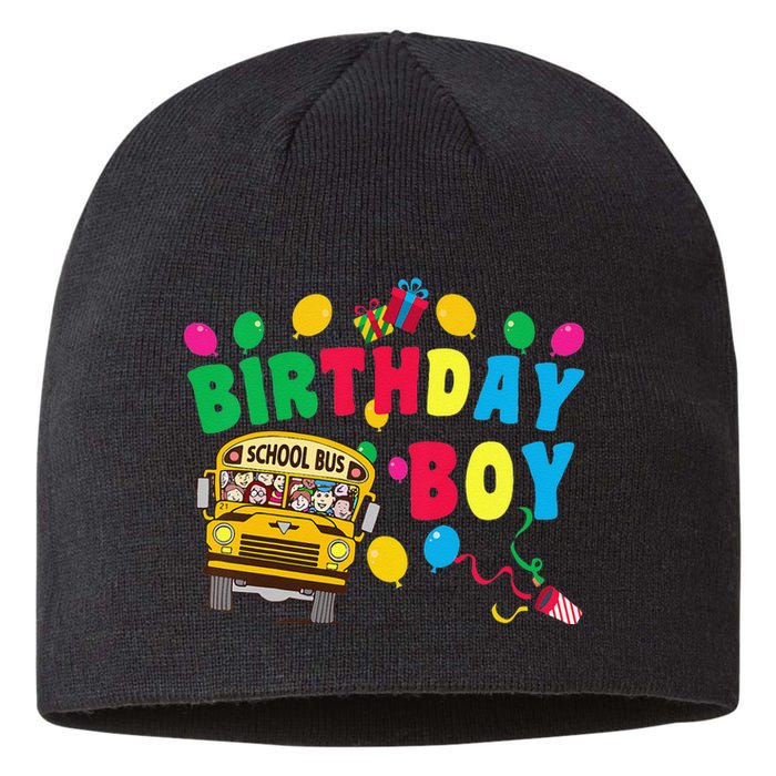 Birthday School Bus Birthday Gift Sustainable Beanie