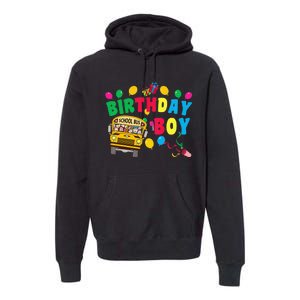 Birthday School Bus Birthday Gift Premium Hoodie