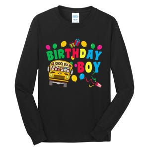 Birthday School Bus Birthday Gift Tall Long Sleeve T-Shirt