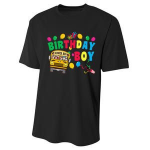 Birthday School Bus Birthday Gift Performance Sprint T-Shirt