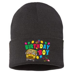 Birthday School Bus Birthday Gift Sustainable Knit Beanie