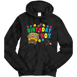 Birthday School Bus Birthday Gift Tie Dye Hoodie