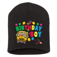 Birthday School Bus Birthday Gift Short Acrylic Beanie