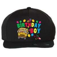 Birthday School Bus Birthday Gift Wool Snapback Cap