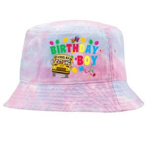 Birthday School Bus Birthday Gift Tie-Dyed Bucket Hat