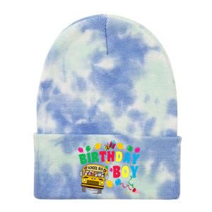 Birthday School Bus Birthday Gift Tie Dye 12in Knit Beanie