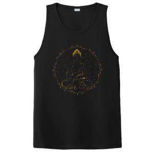 Buddha Statue Buddhist Buddhism Zen Yoga Meditation Guatama PosiCharge Competitor Tank