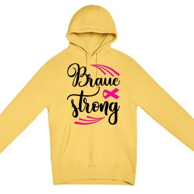 Braue Strong Breast Cancer Premium Pullover Hoodie