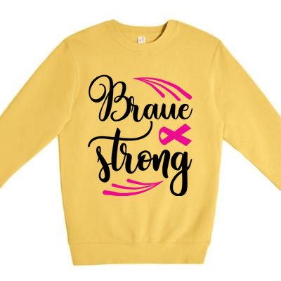 Braue Strong Breast Cancer Premium Crewneck Sweatshirt