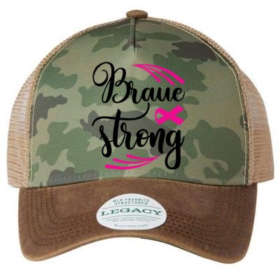 Braue Strong Breast Cancer Legacy Tie Dye Trucker Hat