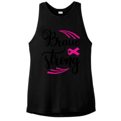 Braue Strong Breast Cancer Ladies PosiCharge Tri-Blend Wicking Tank