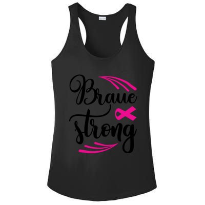 Braue Strong Breast Cancer Ladies PosiCharge Competitor Racerback Tank