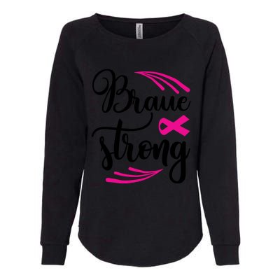 Braue Strong Breast Cancer Womens California Wash Sweatshirt