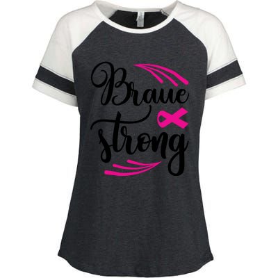 Braue Strong Breast Cancer Enza Ladies Jersey Colorblock Tee