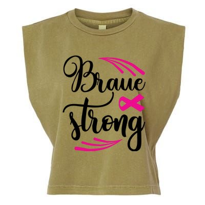 Braue Strong Breast Cancer Garment-Dyed Women's Muscle Tee