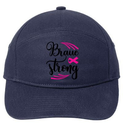 Braue Strong Breast Cancer 7-Panel Snapback Hat