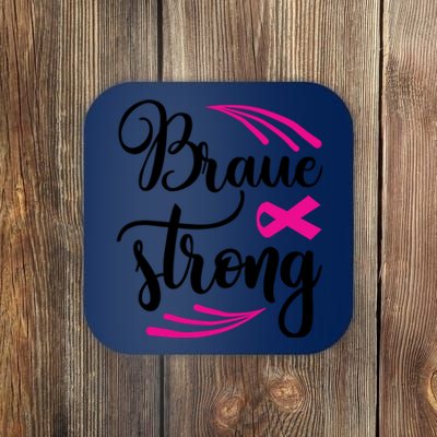 Braue Strong Breast Cancer Coaster