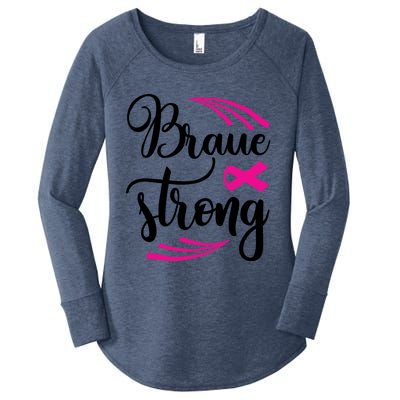 Braue Strong Breast Cancer Women's Perfect Tri Tunic Long Sleeve Shirt