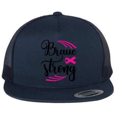 Braue Strong Breast Cancer Flat Bill Trucker Hat